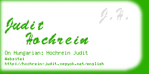 judit hochrein business card